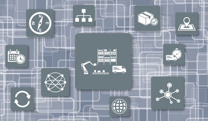 Fototapeta premium Concept of logistics