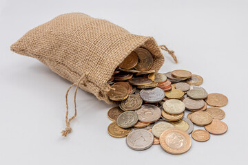 Coins And Bag