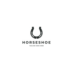 Horse shoe abstract logo design