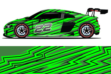 Obraz na płótnie Canvas Car Decal Wrap Design Vector