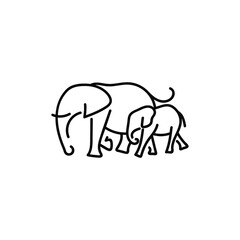 silhouette of elephant