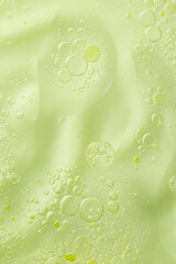 The background of the cell-like atmosphere of the yellow oil