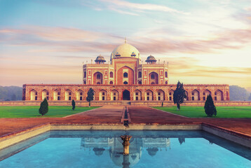 Obraz premium Humayun Tomb, beautiful UNESCO object, New Delhi, India