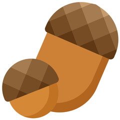 acorn flat icon