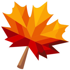maple leaf flat icon