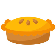 Pie flat icon