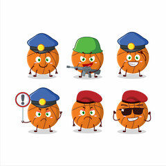 A dedicated Police officer of basketball mascot design style