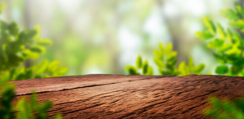 Wooden dark desk studio free space for your decoration product.Black background with space for your text.