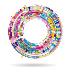 abstract colorful circle background