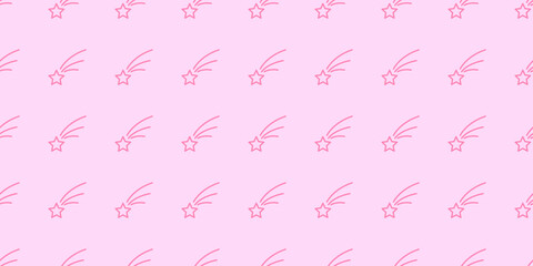 Star seamless pattern. Christmas background vector illustration. For wrapping paper, design, postcard, fabric, baby clothes, baby room. Christmas and New Year concept.