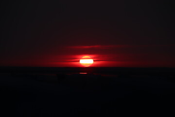 roter Sonnenuntergang