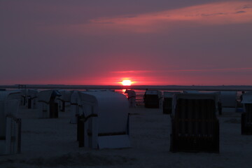 roter Sonnenuntergang