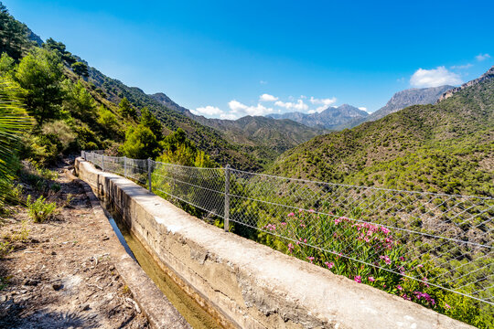 Walking area called Aceguia de Lizar in Tejada Natural Park, Spain