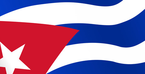 Waving flag of Cuba isolated  on png or transparent  background,Symbol of Cuba,template for banner,card,advertising ,promote, vector illustration top gold medal sport winner country