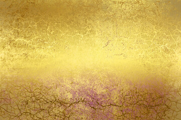 Golden Abstract  decorative paper texture  background  for  artwork  - Illustration