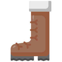 boots flat icon