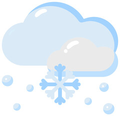 snowing flat icon