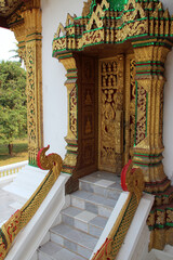 buddhist temple (haw pha bang) in luang prabang (laos) 