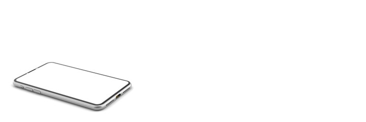 3D rendering of The golden photo frame on Triangle marble Pedestal, Mobile phone mockup tilted to the ground. Pedestal can be used for commercial advertising, Isolated on Minimal white background.