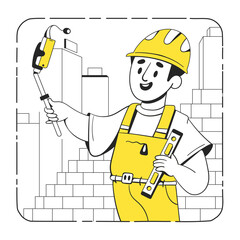 builder talk about the construction on camera