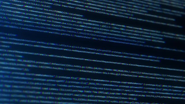 Digital transformation Binary code Programming Loop background. Software developer and Computer script. program code written in the virtual space. working program code in the technological space