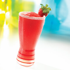 Mojito de fresa. Strawberry mojito.