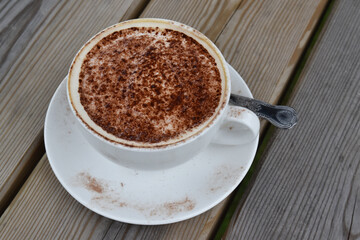 Coffee with sprinkles