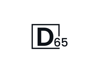 D65, 65D Initial letter logo