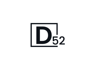 D52, 52D Initial letter logo