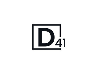 D41, 41D Initial letter logo