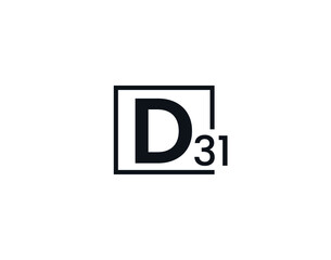 D31, 31D Initial letter logo