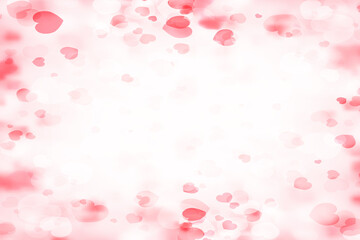 pink background with hearts and flowers