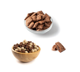 Chocolate Vanilla Breakfast Cereal Balls Mix or Breakfast Spheres