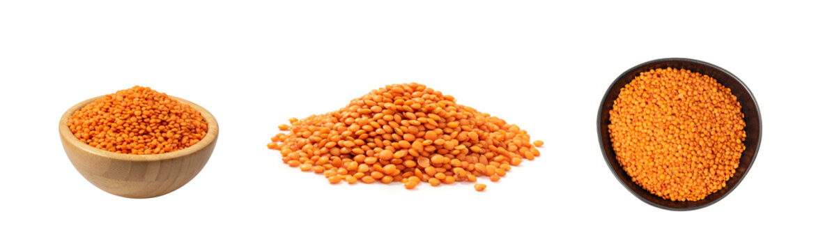 Raw Dry Lentils, Lentil Grains, Dal, Daal, Dhal, Masoor