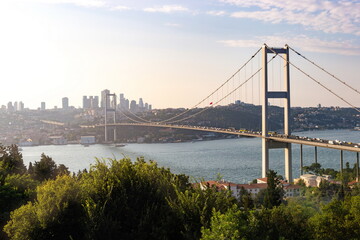 15th July Martyrs Bridge. Bosphorus Bridge. Istanbul, Turkey