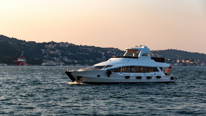 Yacht in bosphorus, Istanbul. Turkey