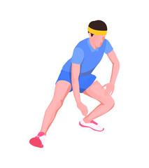 Isometric Runner Illustration