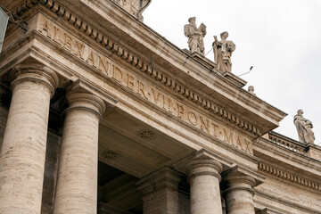 St. Peter's Square colonnades in Rome