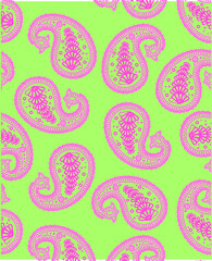 indian pattern, paisley pattern, ethic pattern, ethnic, fabric, illustration, pattern, seamless, textile, texture