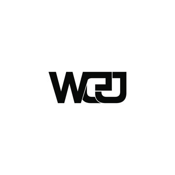 wej initial letter monogram logo design