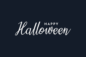 Fototapeta na wymiar Happy Halloween lettering. Handwritten calligraphy for greeting cards, posters, banners, flyers and invitations. Happy Halloween text, holiday background