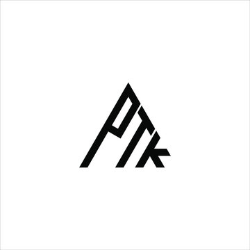 PTK letter logo creative design. PTK unique design
