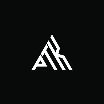 PTK letter logo creative design. PTK unique design
