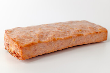 Pork ham on white background