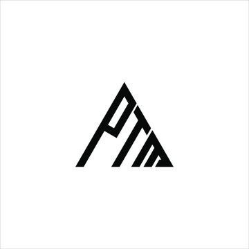 PTM letter logo creative design. PTM unique design
