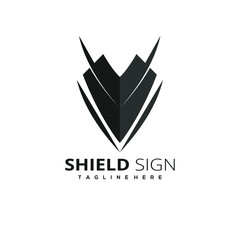 Shield Security Logo Design. Vector Illustrator Graphic Templates