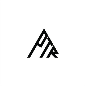 PTR letter logo creative design. PTR unique design