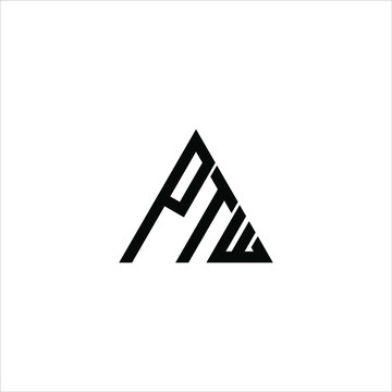 PTW letter logo creative design. PTW unique design
