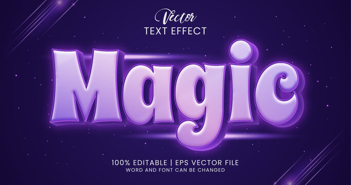 Magic editable text effect style