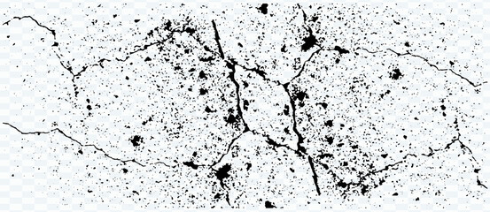Wall cracks. Flat for instant color change. Split terrain after earthquake. Urban graphic elements. Distress grained texture. 